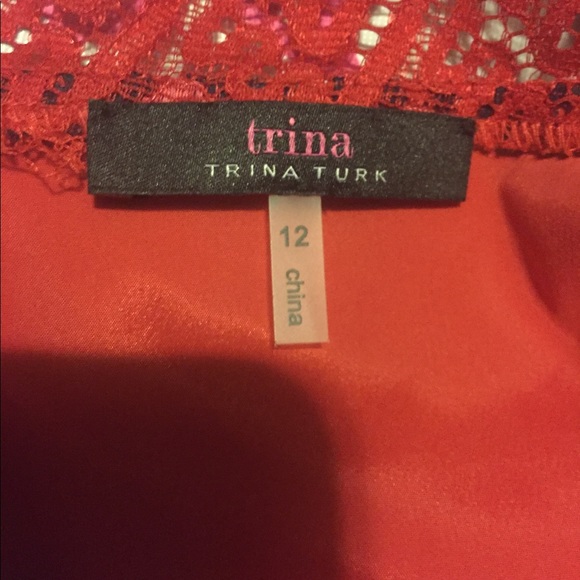 Trina Turk zigzag lace dress - size 12 - Picture 5 of 13